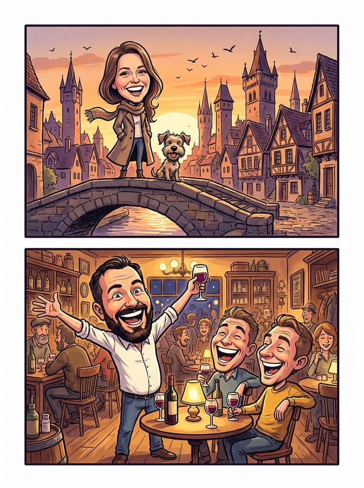 Une création du studio : Direction artistique Caricature