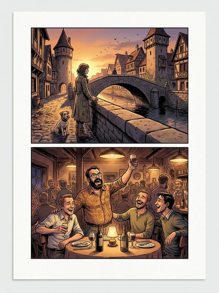 Le style Comic américain, sur les deux scènes de comparaison