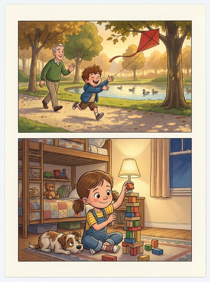 Le style Grand classique de l'animation, sur les deux scènes de comparaison