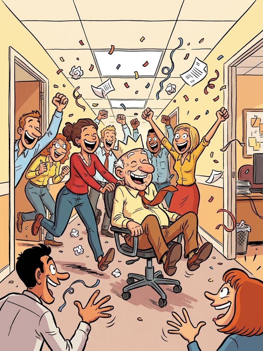Une création du studio : Cadeau départ retraite
